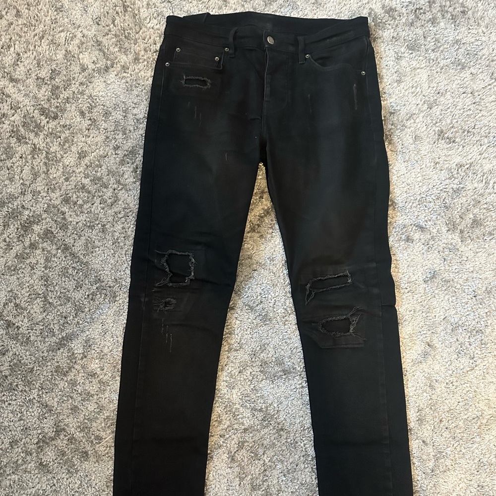 Ksubi Men's Black Distressed Jeans 31